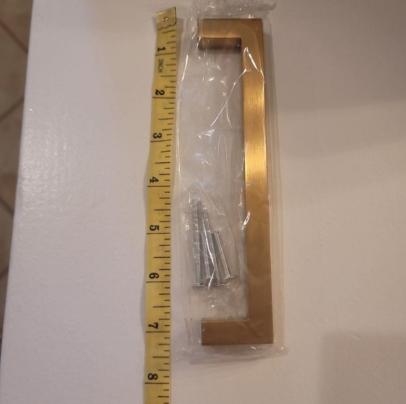 CABINET PULL HANDLES GOLD TONE - Picture 3 of 4